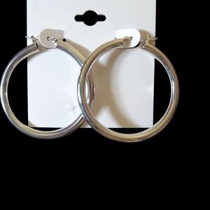 Silver Hoop Earrings